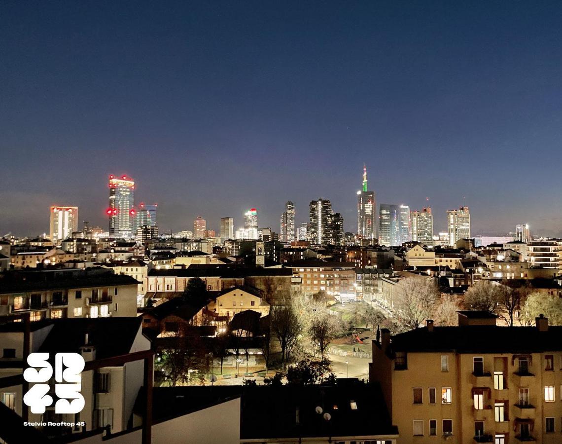 Stelvio Rooftop - Penthouse Skyline With Terrace And Jacuzzi Milano Eksteriør billede